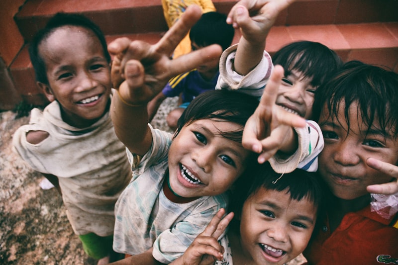 Children smiling with hope